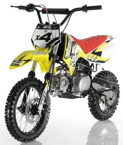 Apollo DB-X4 Deluxe 110cc Dirt / Pit Bike-OFF ROAD ONLY, 14″ front Tire , 30 inch seat height